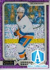 2018-19 O-Pee-Chee Platinum Violet Pixels #83 Jordan Eberle Islanders